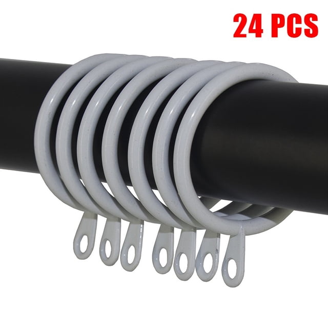 Metal Curtain Rings Hanging Hooks for Curtains Rods Pole Voile Heavy Duty Rings