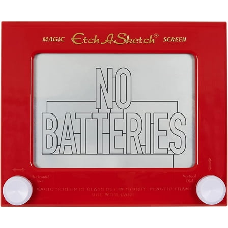 Etch A Sketch Erasable Kids Toy Doodle Tablets, Plastic Red