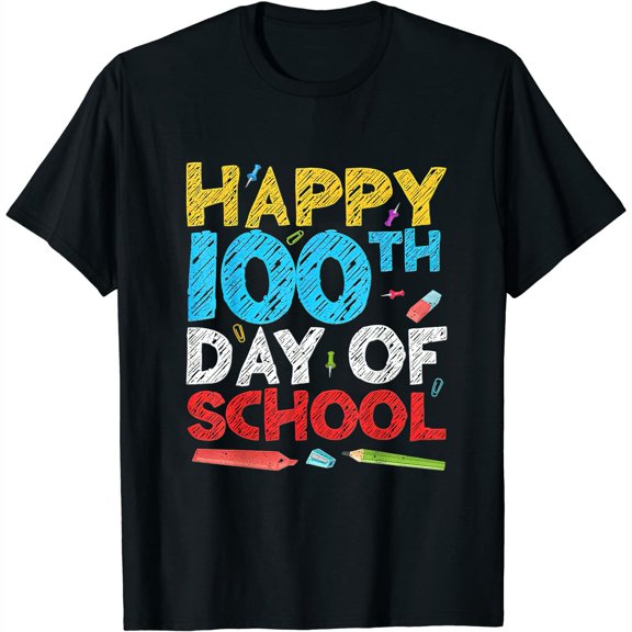 Happy 100th Day Of School Womens T-Shirt Womens T-Shirt