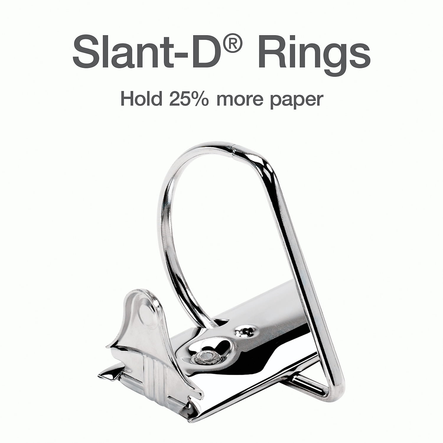 Cardinal® XtraLife ClearVue Nonstick Locking Slant D-Ring Binder, 6" Rings, 55% Recycled, White