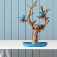 thumbnail image 4 of Pájaro árbol en soporte de joyería Lvero Bandeja Gloria puesto de joyería, 4 of 9