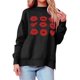 thumbnail image 1 of Gibobby Casual Suéter para Mujer, Suéter de Manga Larga y Detalle Cruzado para Mujer(Negro,XG), 1 of 5