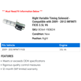 thumbnail image 2 of Right Variable Timing Solenoid - Compatible with 2009 - 2012 INFINITI FX35 3.5L V6 2010 2011, 2 of 2