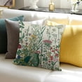 thumbnail image 3 of BANET Sage Green Floral Plant Pillow Covers, Spring Wildflower Plant Throw Pillow Covers Farmhouse Floral Outdoor Decorative Pillows for Couch Home Sofa Living Room White, 3 of 5