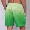 thumbnail image 3 of Tungbrin Men's Summer Shorts 2025 Trendy Gradient Color Quick Dry Beach Shorts Big and Talls Drawstring Swim Trunks, 3 of 4