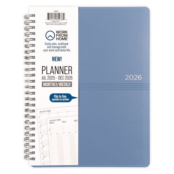 Work from Home Medium Monthly Weekly Planner & Appointment Book (18 months - 7" x 9")