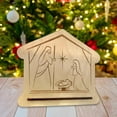 thumbnail image 4 of Decoraciones del nacimiento de Jesús, adornos cristianos, adornos de madera para festivales, decoraciones navideñas para el hogar familiar en, 4 of 6
