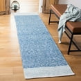thumbnail image 2 of SAFAVIEH Nantucket Adria Geometric Chevron Area Rug, Ivory/Blue, 3' x 5', 2 of 4