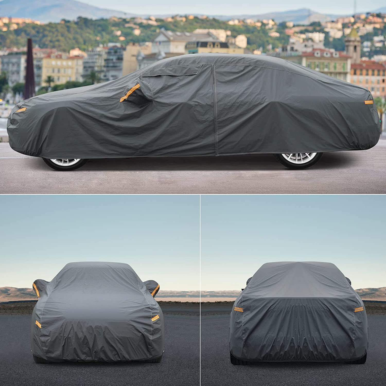 GUNHYI 16 Layers Hatchback Car Cover All Weather Waterproof