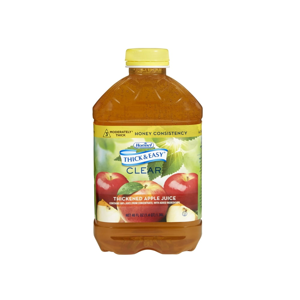 Hormel Food Sales Thickened Beverage Thick & Easy 46 oz. Bottle Apple