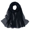 thumbnail image 2 of HuangHuanChen Shawl Wraps for Women Lace Hijab Soft Lightweight Shawl With Elegant Lace Trim Non Head Scarf For Womens Everyday Wear Shawls and Wraps for Evening Dresses One Size, 2 of 7