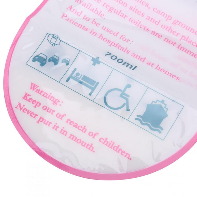 Ccdes Mini Sac à Urine, Sac à Urine Jetable, 4 Pcs Sac à Urine Portable Jetable pour Voyage d'Urgence Mini Toilette