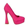 thumbnail image 3 of XY London Womens Karlie Curved Flared High Stiletto Heel Court Shoes, 3 of 4