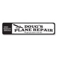 thumbnail image 2 of Plane Repair Novelty Decor, Metal Wall Sign - 4x18 Inches, 2 of 4