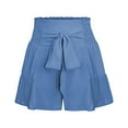 thumbnail image 1 of Aayomet Shorts de Course pour Femmes, Culottes Décontractées, Design Simple et Exquis (Bleu, S), 1 of 4