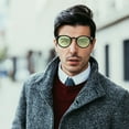 thumbnail image 1 of AURARMLET 1 Pair Mens Sunglasses Fashion Round Shape Plastic Frame UV Protection For Cycling, 1 of 8