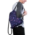 thumbnail image 2 of 13.5 x 16.5 Inch Waterproof Drawstring Backpack with Shoe Compartment – Lightweight Dry Wet Separation Gym Bag for Men Women & Teens, 2 of 5