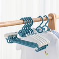 thumbnail image 5 of Kids hanger niños plastic hanger Percha para niños Plástico Encantador Ajustable Alta Dureza Antideslizante Percha para niños Azul Nórdico ANGGREK Otros, 5 of 5