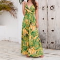 thumbnail image 1 of SMihono Robe Maxi Bohème d'Été pour Femmes Grande Taille Mode Bohème Robe à Bretelles avec Grande Robe de Vacances Robe de Plage, 1 of 7