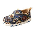 thumbnail image 2 of TWISTED X Infant Unisex Driving Moccasins, Color: Blue Multi Aztec, Size: 5, Width: M, 2 of 5
