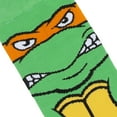 thumbnail image 4 of Teenage Mutant Ninja Turtles Michelangelo Animigos Men's Crew Socks, 4 of 5