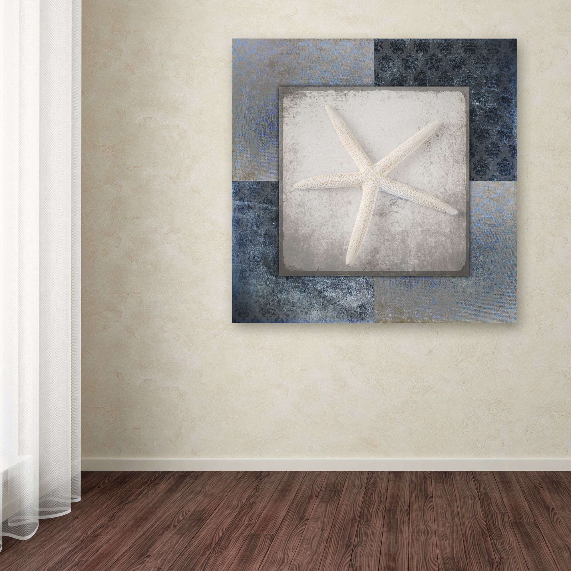 Trademark Fine Art 'Blue Star Fish 2' Canvas Art by LightBoxJournal