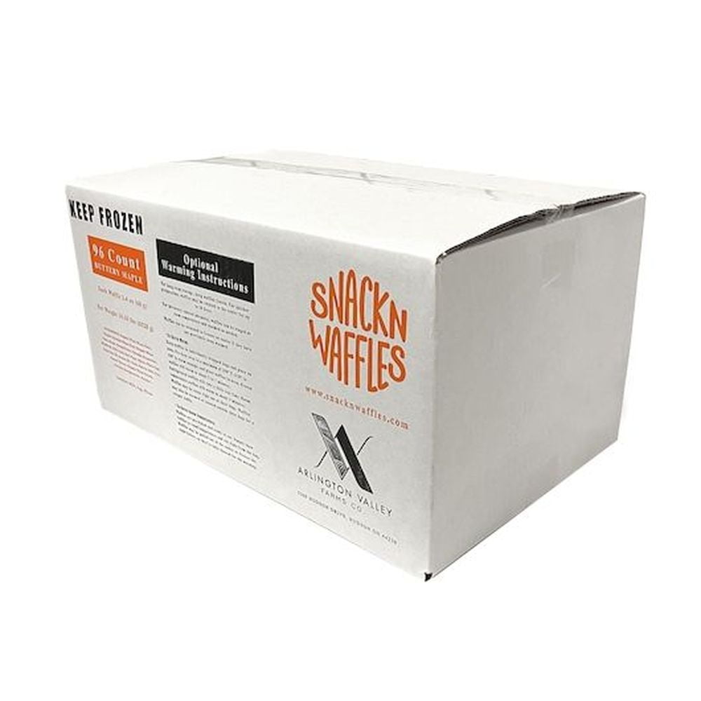 Snack N Waffles Buttery Maple Waffles, 2.4 Ounce -- 96 per case.
