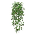 thumbnail image 3 of Yannianjz 5Pcs Artificial Wall Hanging, Green Plastic Hanging Foliage for Indoor Decoration, Realistic Fake Vine for Living Room Bedroom Apartment, Draping Simulated Green Foliage for Wall Shelf, 3 of 9