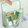 thumbnail image 2 of 1 large capacity portable transparent waterproof handheld folder, expandable file storage bag, PVC self-adhesive file bag for of, 2 of 9