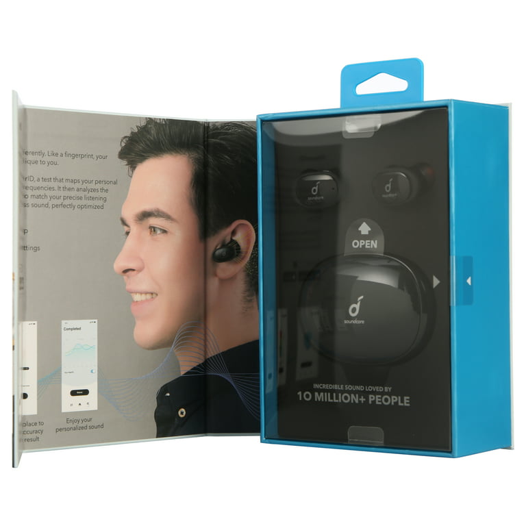 2 Soundcore Black Playtime | Liberty TWS Anker- Headphones | IPX5 Water Earbuds 8/32-Hr Resistant by |