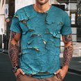 thumbnail image 5 of jowamay Graphic Tshirts for Men Rust Print Crewneck Short Sleeve Retro T Shirts Trendy Vacation Tops for Party, 5 of 6