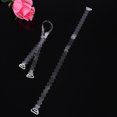 thumbnail image 3 of NUOLUX 3pairs/pack Bra Strap Clips Holder Non-slip Elastic Clip Dull Polish Lace Clear Bra Shoulder Strap Transparent (Flowers), 3 of 6