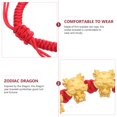 thumbnail image 3 of KAKOWELY Pulsera del Año del Dragón Pulsera Decorativa Pulsera Trenzada Roja Pulsera con Dijes, 3 of 5