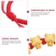 thumbnail image 3 of KAKOWELY Pulsera del Año del Dragón Pulsera Decorativa Pulsera Trenzada Roja Pulsera con Dijes, 3 of 5