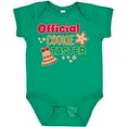 thumbnail image 3 of Inktastic Christmas Official Cookie Taster with Bell and Star Cookie Boys or Girls Baby Bodysuit, 3 of 5