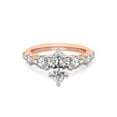 thumbnail image 4 of IGI Certified 3 Carat Marquise Shape Lab Grown Diamond Engagement Ring | 14K Rose Gold | Frances Side Stone Diamond Ring | FG-VS1-VS2 Quality Friendly Diamonds, 4 of 6