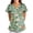 Light Green, variant on Scrub Top Uniforms for Women Floral Printed Nurse Uniform Stretchy Comfy Short Sleeve Scrubs Tops Nurses Healthcare T-Shirts Workers