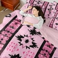 thumbnail image 2 of Manfei Bohomian Aztec Bedding Twin Size, Hippie Triangle Bedding Sets Twin Size, Western Mandala Reversible Comforter Sets with Sheets, Ultra Soft Room Decoration, 7pcs, 2 of 6