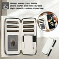 thumbnail image 3 of SaniMore for Samsung Galaxy Z Fold 4 Buisness Case, Zipper Purse [Card Holders] Magnetic Clasp Kickstand Wrist/Crossbody Chain Lanyard PU Leather Wear-resistant Full Protective Wallet Shell, White, 3 of 9