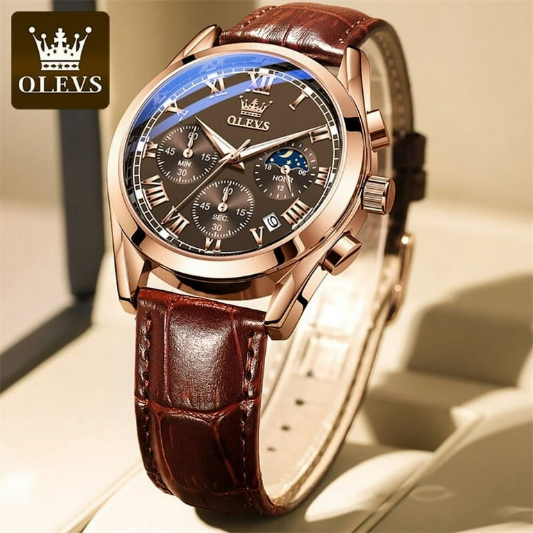 Elite gold watch best sale mens