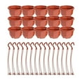 thumbnail image 5 of CarpNettore 15 Pieces Hanging Planters Plant Containers with Hook Flower Pots Plant Pots for 13cmx7.5cm, 5 of 9