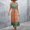 Green, variant on Fiudx Womens Summer Dress Oversized Solid Color Mid-Length Dress Leisure Slim Fit Skirt Todays Clearance Deal