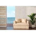 thumbnail image 2 of Sunset Trading Newport 52" Fabric Slipcovered Chair and A Half in Tan, 2 of 8