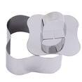 thumbnail image 5 of 3pcs DIY Stainless Steel Molds Cake Cookie Biscuit Moulds Vegetable Fruit Cutters Sushi Mold with Pusher (Curve Border Shape), 5 of 5