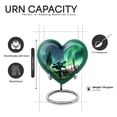 thumbnail image 2 of Yatskia Telescope Northern Lights Urns for Human Ashes Adult Man, Little Memorial Urn for Ashes for Women, Mini Memorial Urns for Human Ash , (Heart Pack of 1, 3 Inch), 2 of 8
