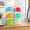 Clear, variant on 6 Pack Blue Stackable Hat Organizer Boxes, Holds 8 Caps Each, Clear Magnetic Door Storage Containers