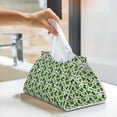 thumbnail image 6 of Fuzoiu St. Patrick's Day Print Tissue Box Cover, PU Leather Tissue Holder,Decorative Facial Paper Organizer for Bathroom Living Room Bedroom Countertop Office Desk Car Home, 6 of 7