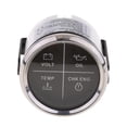 thumbnail image 4 of koolsoo 2" 4 LED Alarm Gauge OIL TEMP CHK ENG Indicator Black Chrome 800-00256, 4 of 9