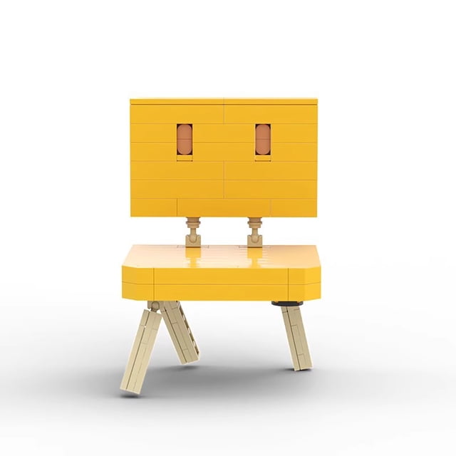 119 PCS MOC Building Blocks Creative Movie Suzumiya's Journey Peripheral Kusatsu Blocks Three-Legged Bench, A Fast-Action Gift for Adrenaline Lovers