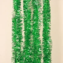 78.7" Green Tinsel Garland, Christmas Metallic Hanging Tinsel Garland for Xmas Tree Home and Party Decoration
